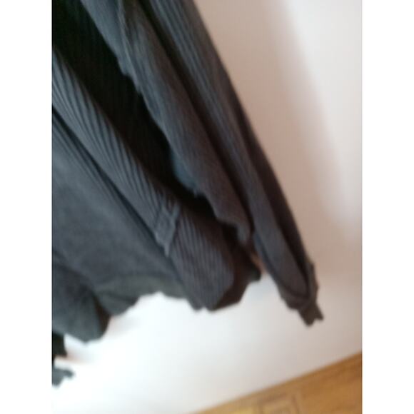 WE THE FREE (Size L) Dark Gray Shirt Slouchy Dolman Long Sleeve Waffle Knit Top - Picture 4 of 8